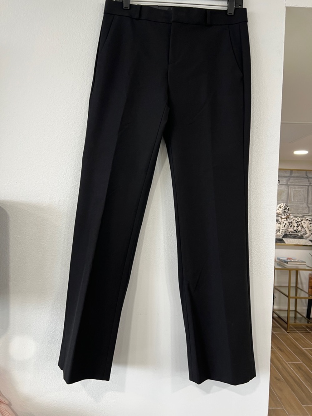 Banana Republic Black Straight-Leg Dress Pants